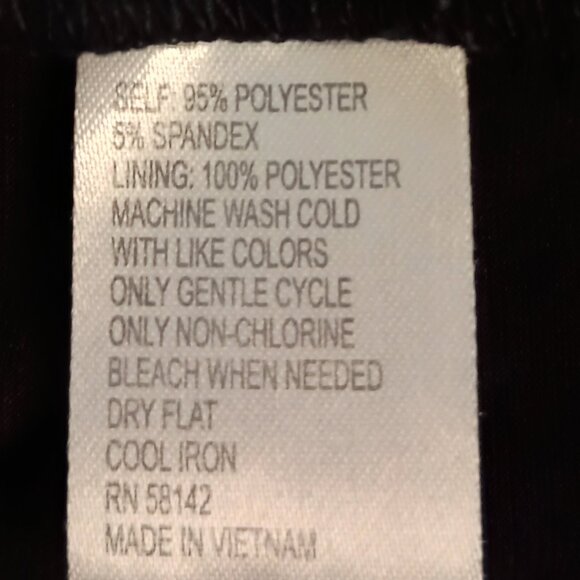 London Times Women’s Black Ruffle V-Neck Collar Dress Size 14 - Picture 9 of 15